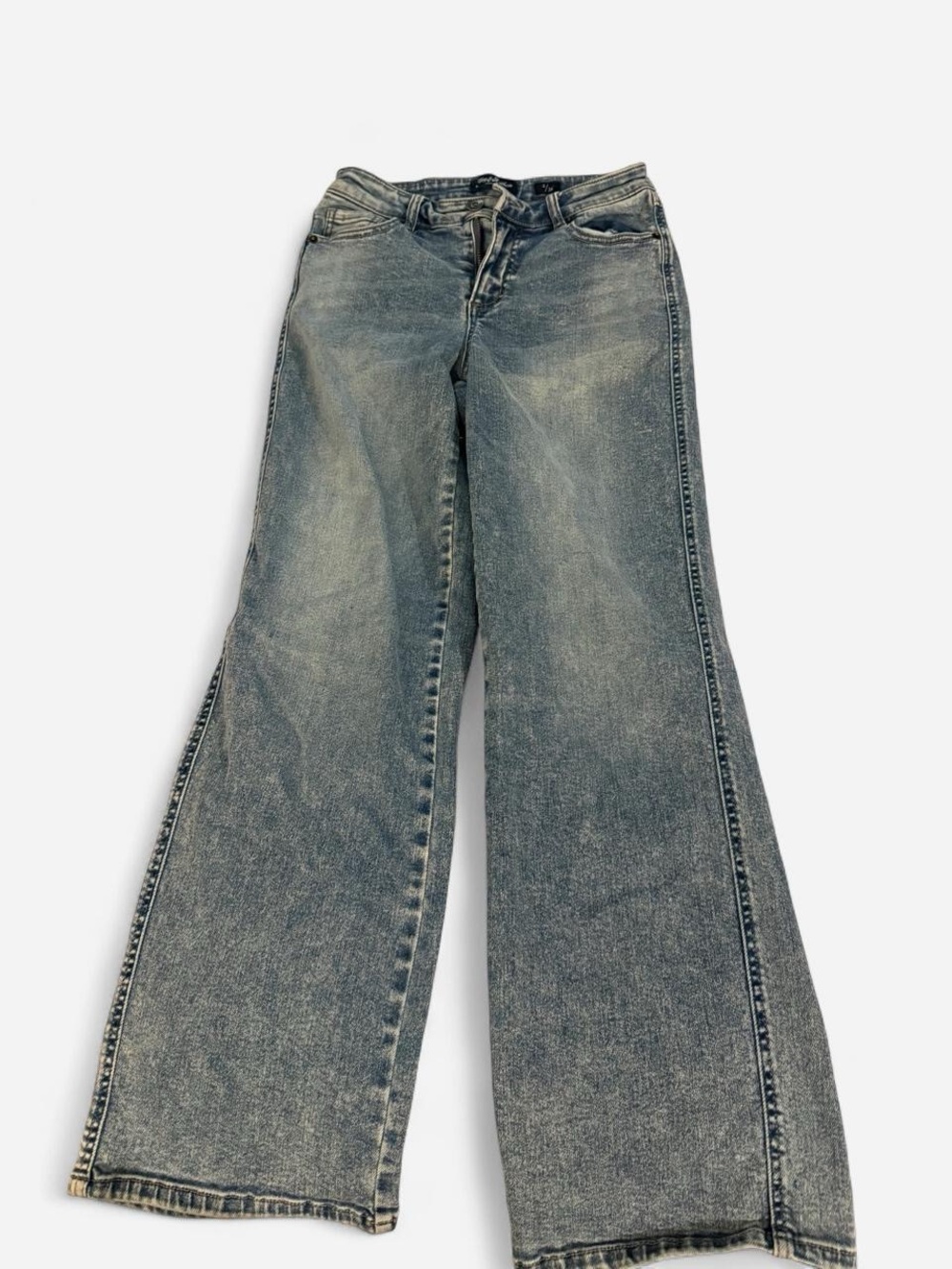 Wide Leg High-Rise Women's Jeans in Faded Blue , Size 2 Flag and Anthem